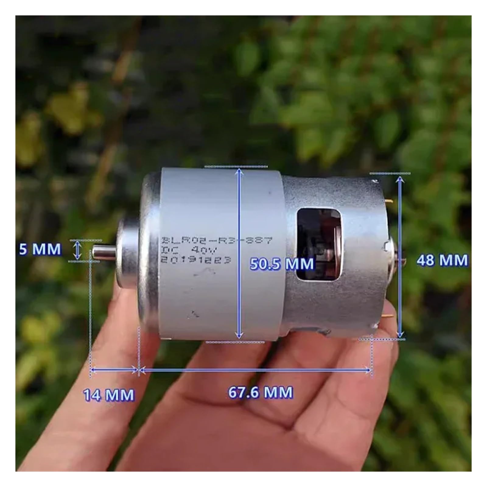 chipi 24.0㎝ DC 12V 18V 24V 36V RS887 Motor High Speed Large Torque